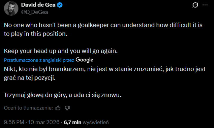 David de Gea ze WSPARCIEM dla bramkarza Tottenhamu!